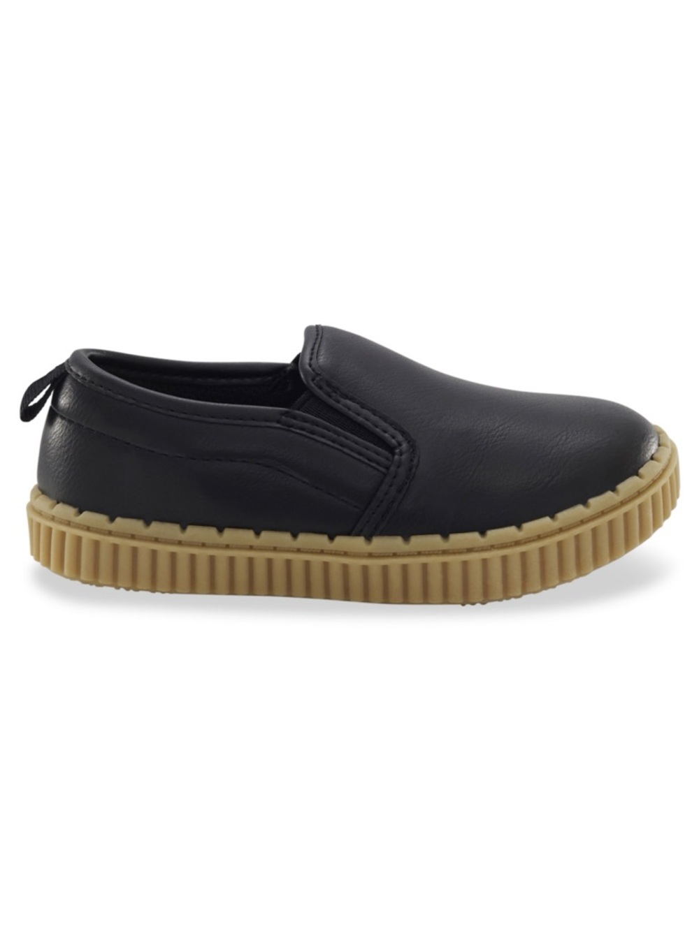 OshKosh B'gosh® Victor-B Boys' Slip-On Casual Shoes Black/Tan S12 NWT